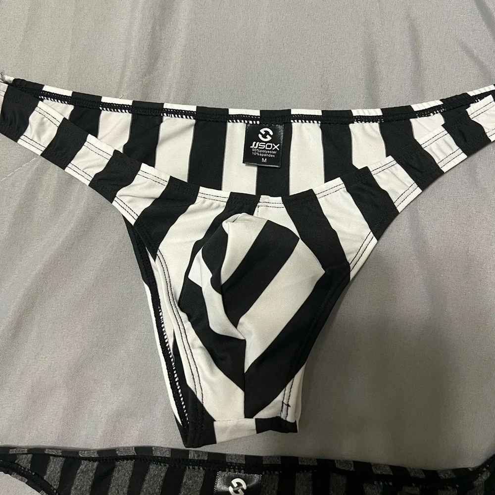 Men’s Striped Briefs - 2 Pack - Picture 3 of 5